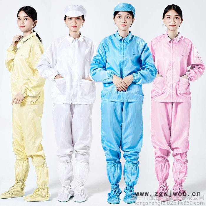 防静电服翻领夹克无尘防尘洁净服工作服食品长袖上衣**图4
