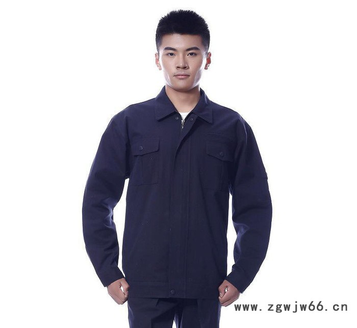 全棉春季厂服劳保服 定做车间工装春秋季长袖工作服 一件代发图3