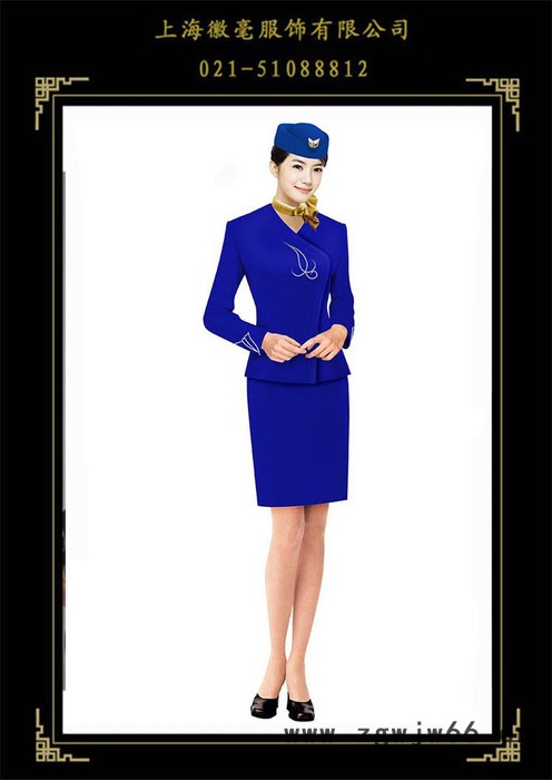 徽毫专业订制工作服，航空铁路制服，空姐服，女裙套装，长袖衬衫，马夹图5