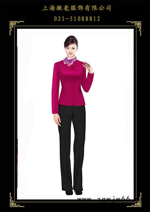 徽毫专业订制工作服，航空铁路制服，空姐服，女裙套装，长袖衬衫，马夹图2