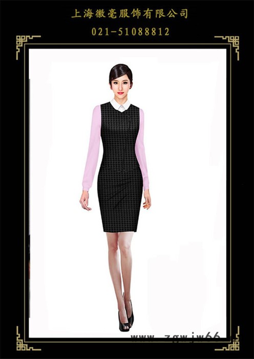 徽毫专业订制工作服，航空铁路制服，空姐服，女裙套装，长袖衬衫，马夹图6