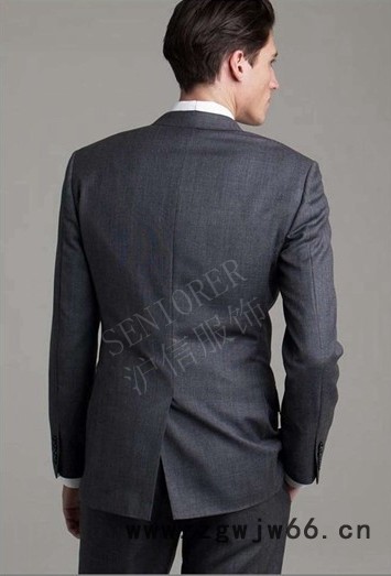 供应SENIORER010新款韩版男修身西服 职业工作服图3