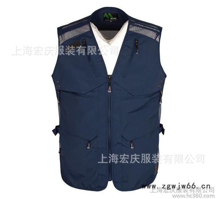 直销新款摄影马甲 钓鱼多兜马甲定做 记者工作服可绣字图3