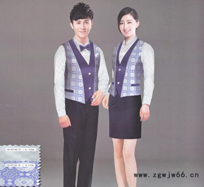 厦门订制酒店装 新马酒店装 酒店宾馆男女服务员工作服定制