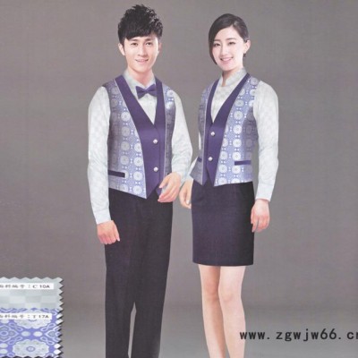 厦门订制酒店装 新马酒店装 酒店宾馆男女服务员工作服定制