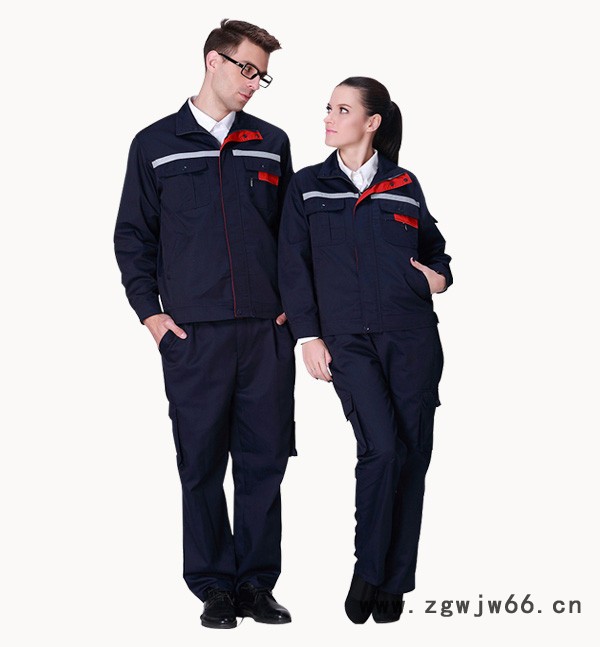 亿诚春秋装YCGC-001 长袖工作服套装男女工服套装劳保服车间汽修工装图5