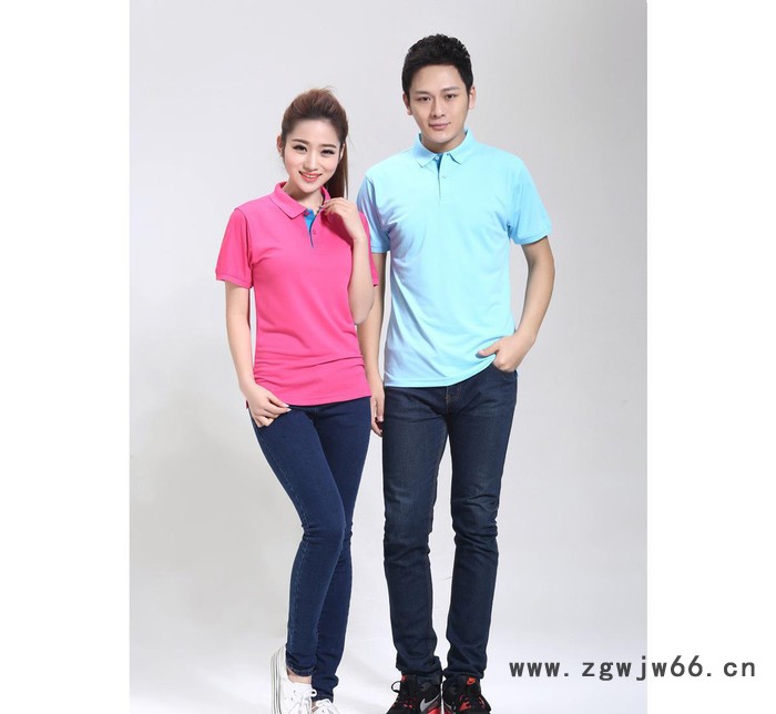 短袖纯棉翻领工作服定做男女式T恤定制广告衫文化衫印LOGO图3