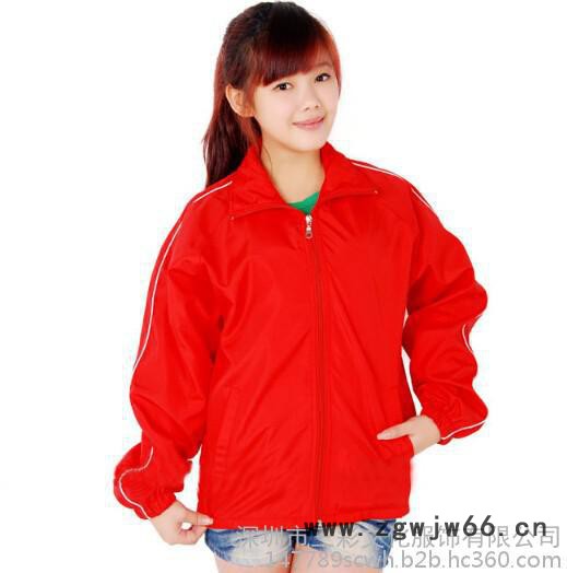 加厚复合料拉链|男女外套|工作服志愿者|运动挡风|广告风衣定制图5