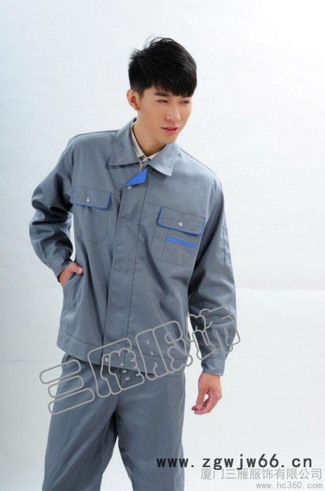 供应三雁Sy-8009耐磨工作服 维修车间厂服图2