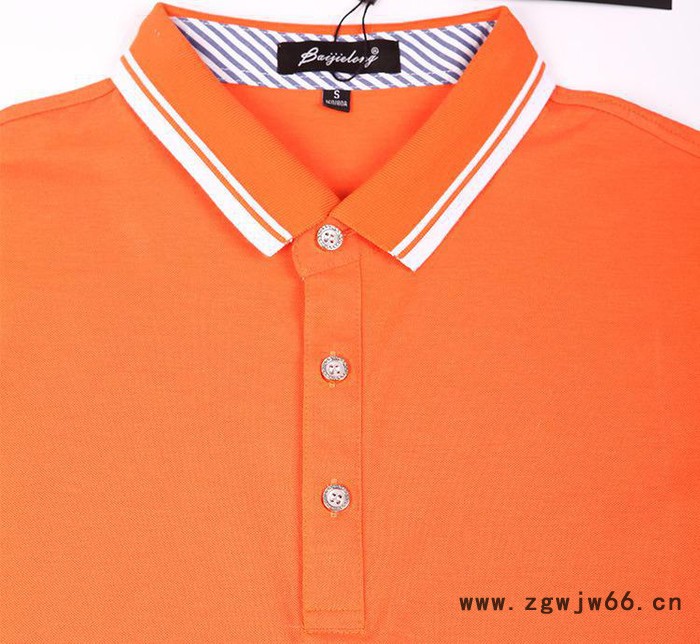 2017新品短袖翻领工作服polo衫订做广告衫印字定做文化衫t恤厂服图2