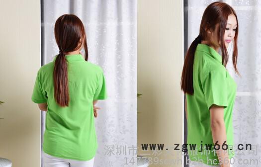 定制翻领工作服T恤纯棉短袖POLO衫班服DIY定做广告衫订做文化衫图3