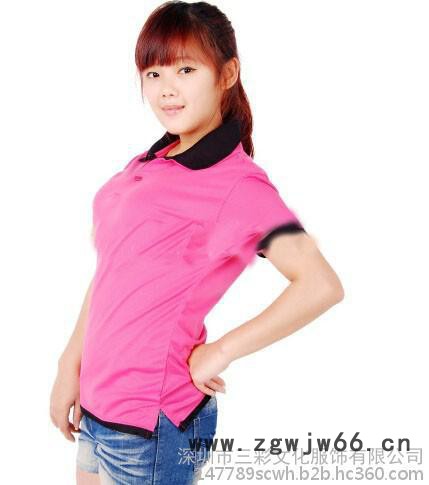 韩版双领POLO衫T恤订制广告衫定制班服定做文化衫DIY来图印工作服图6