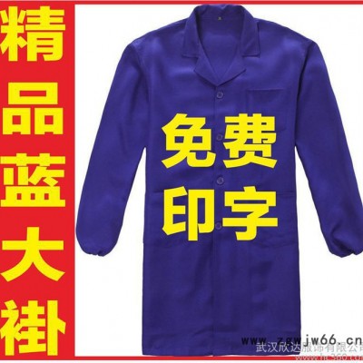 宜昌蓝白大褂 襄樊襄阳蓝白大褂 黄石蓝大褂 荆州迷彩大褂工作服广告衫广告帽