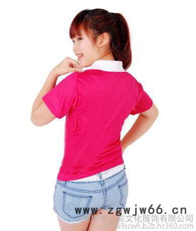 定制健康棉配色翻领短袖POLO衫广告衫印字插色T恤定做班服工作服图7