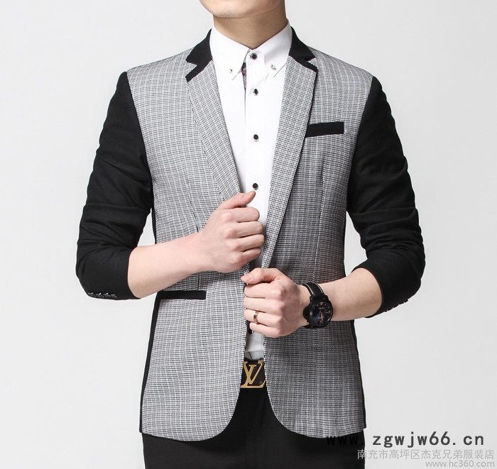 休闲小西服小西装男韩版西服男款男士男式工作服网店代理图3