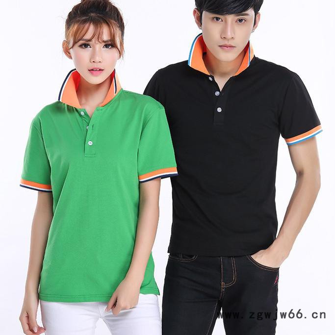 WDL班服翻领t恤polo衫定制纯棉短袖定做广告衫印制文化衫工作服logo图5