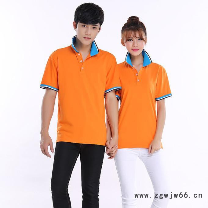 WDL班服翻领t恤polo衫定制纯棉短袖定做广告衫印制文化衫工作服logo图7