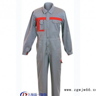 上海定制食品连体长袖工作服 4S店汽修连体衣订做 穿着舒适