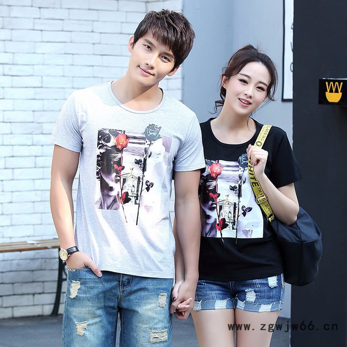 尚衣社 员工工作服圆领纯色T恤短袖，文化衫班服图2