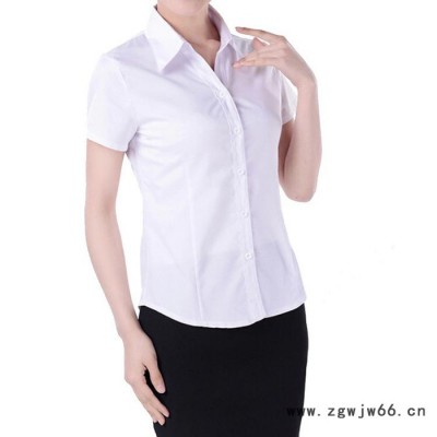 供应工作服厂服订做男女式衬衫酒店商务衬衣正装职业装深圳短袖定制
