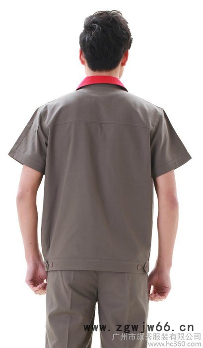 供应夏装工作服 套装  短袖工服套装图2