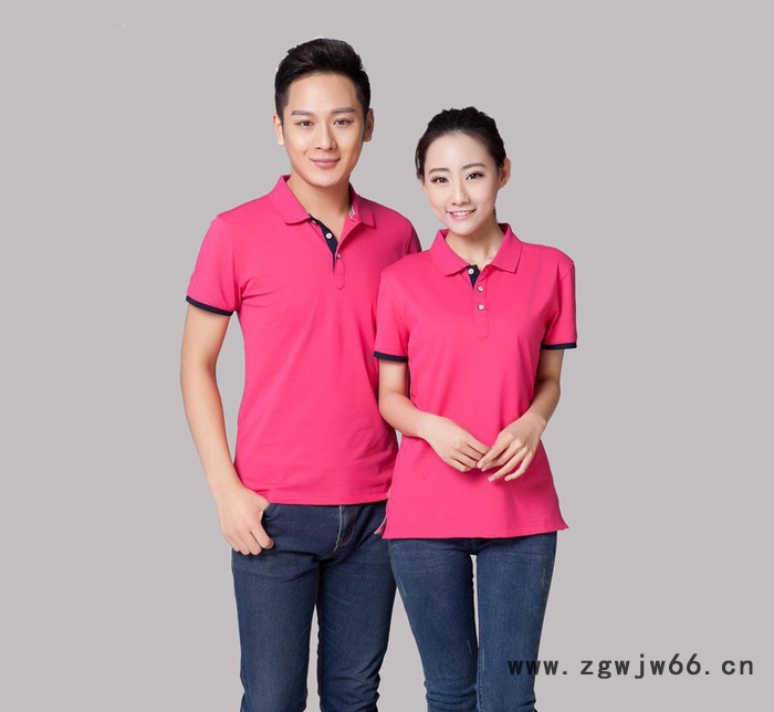 工厂广告Polo衫定做工作服全纯棉翻领宣传短袖T恤定制地印绣图2