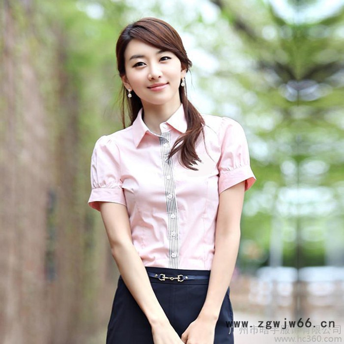 供应跞图厂家定做风压领衬衣制服 办公室制服 佛山夏季制服工作服图2