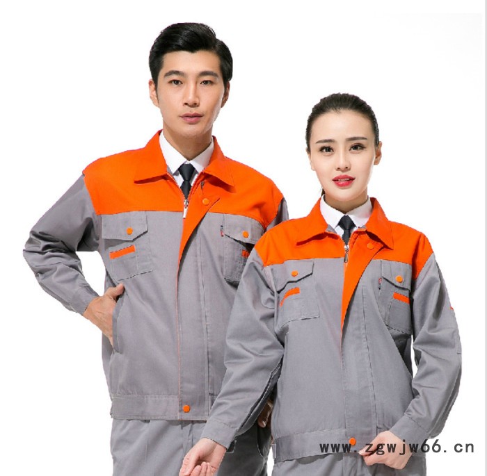 钲兴定制供应春秋季长袖工作服套装男耐磨汽修服工厂车间工装机修劳保服厂服定制图3