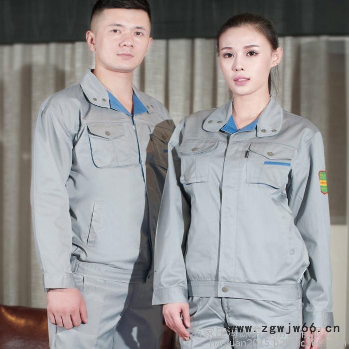 海源新款防静电工作服春秋款加油站加气站电工服套装男女通用图3