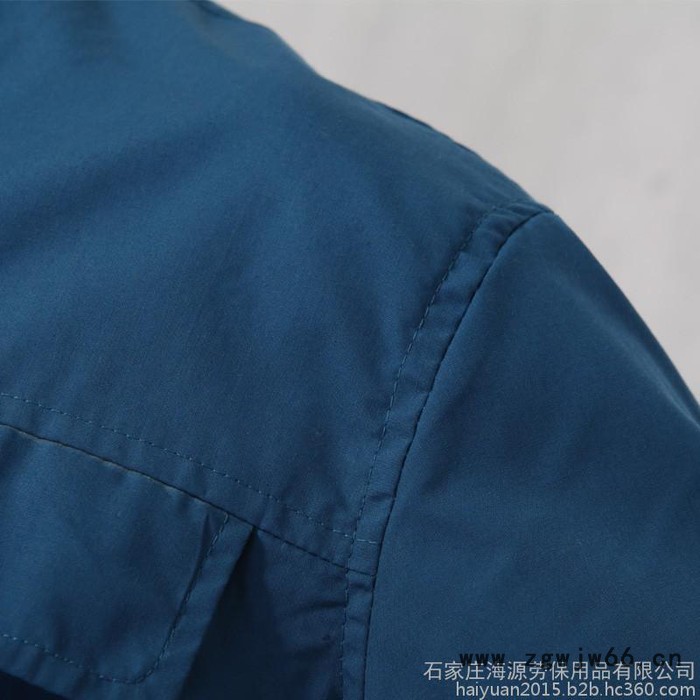 海源 涤棉工作服劳保服装男女款夏季上班工装制服短半袖套装DM910图2