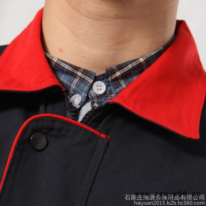 海源 涤棉磨毛劳保服男女款工作服工装制服长袖套装春秋冬DM922图3