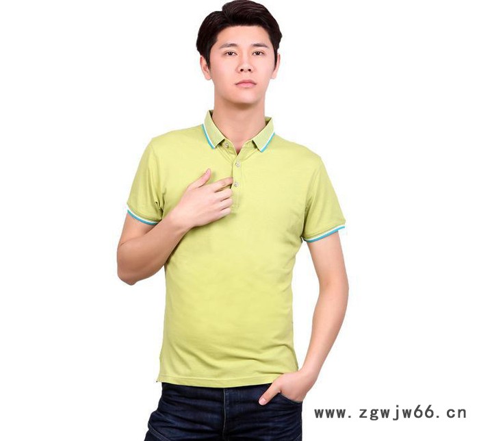 翻领广告衫定做 工作服T恤diy定制 同学会企业文化衫