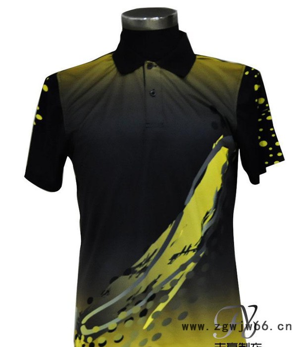 短袖翻领运动速干广告衫定制工作服t恤印字diy来图印制工装女图2