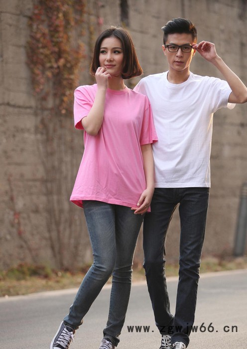 直销 大量夏季工作服 短袖圆领广告衫 全棉吸汗透气价优图3