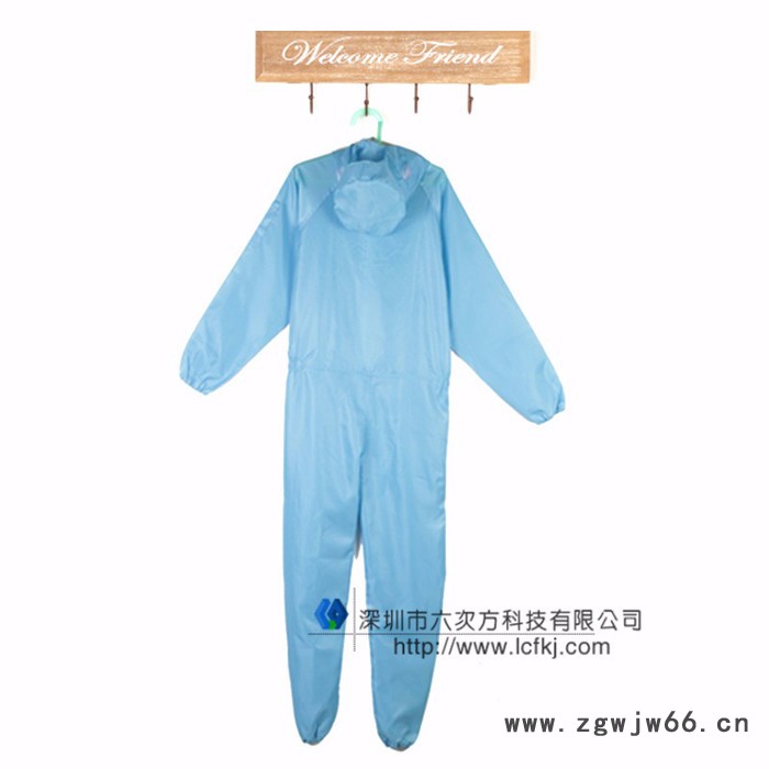 防静电连体服 连帽无尘净化服防尘服洁净防护服喷漆服连体工作服图2