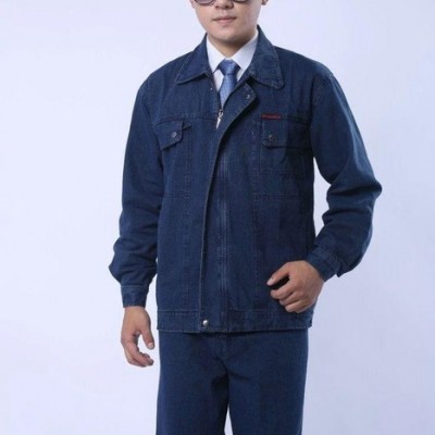 深圳夏季短袖工作服男纯棉工程服短袖车间服汽修服保洁服定做