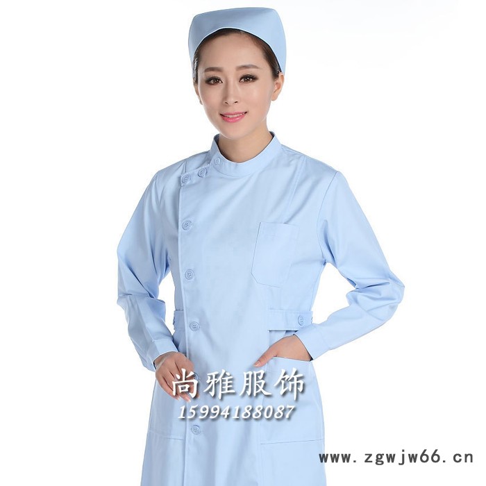 护士服冬装长袖 特价白大褂 医生服 医院工作服 包绣字 大码护士服 包邮图2