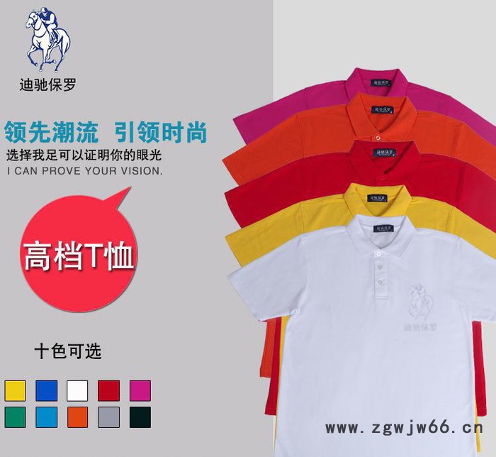 重庆迪驰保罗服装有限公司定制翻领短袖t恤diy班服制作logo 夏季t体恤衫工作服文化衫定制丝网印刷热转印图案文字图2
