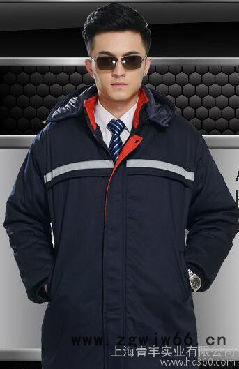 [直销]保安大衣冬季棉大衣  中长加厚防寒服 工作服订制图3