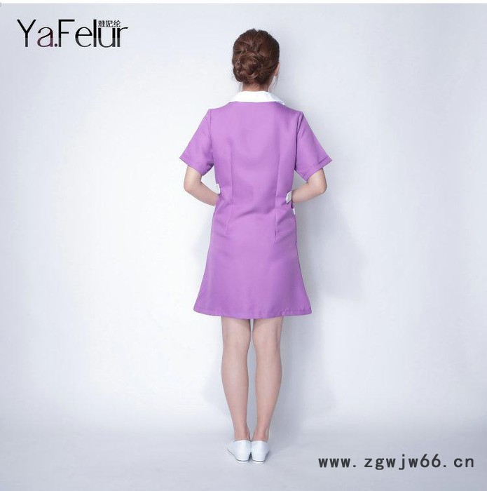 东莞2015新款 美容服美容师服装 美容院工作服套装订做图3