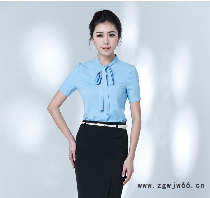2015夏季韩版职业装女装套装套裙时尚气质修身美容师工作服短