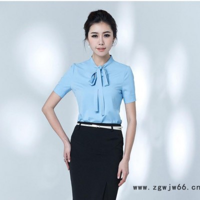 2015夏季韩版职业装女装套装套裙时尚气质修身美容师工作服短