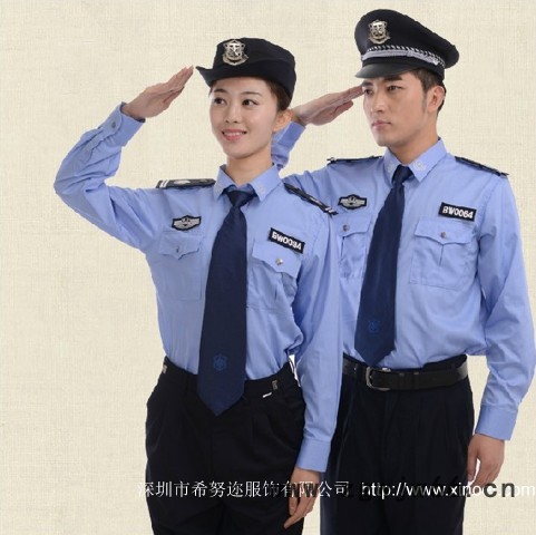 深圳定做保安服，订做小区物业工作服，深圳保安服定做图4