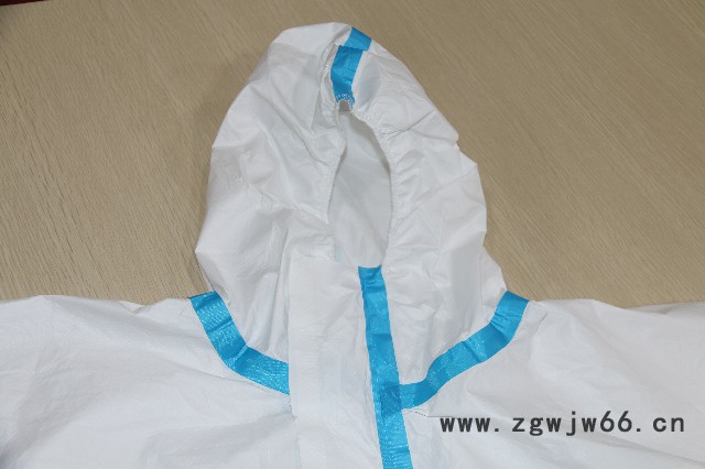 BUYHAO/佰好连体型一次性非无菌防护隔离衣全身防护工作服工厂现货直销图5