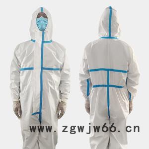 BUYHAO/佰好连体型一次性非无菌防护隔离衣全身防护工作服工厂现货直销图3