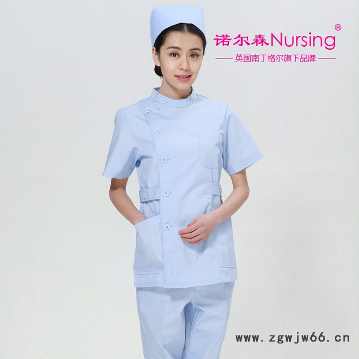 南丁格尔旗下，诺尔森护士服NS-06D短袖医生服白大褂工作服医护服图2