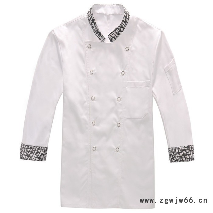钲兴定制供应夏季夏装厨师服短袖长袖厨师工作服酒店饭店食堂品餐厅后厨房衣服图4