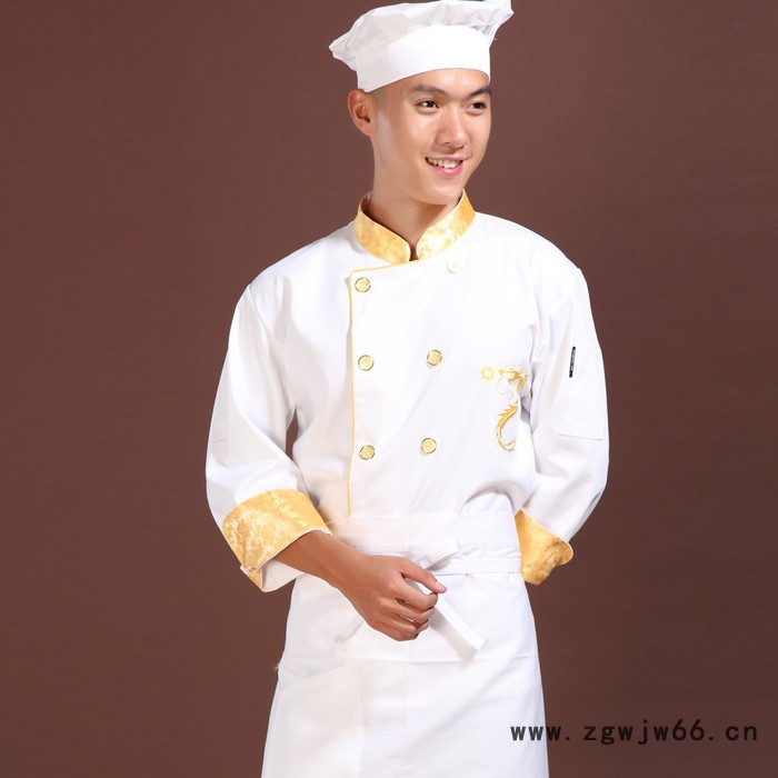 钲兴定制供应夏季夏装厨师服短袖长袖厨师工作服酒店饭店食堂品餐厅后厨房衣服图5
