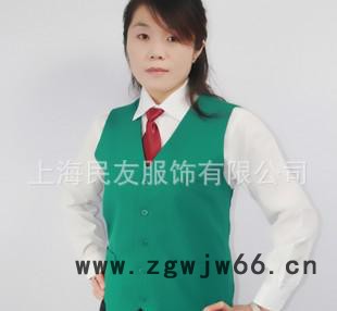 专业定制服务员马甲 餐厅工作服马甲 超市促销员马夹 工作制服图2