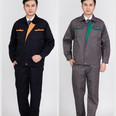 嘉兴平湖 男女长袖春秋工装工作服 定做汽修服 工程服